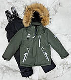 Роздільний зимовий комбінезон Зимний Комплект LRUBY для мальчика  (аналог Reima) для хлопчика (98-122р), фото 2