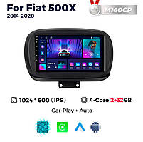 Штатна магнітола Fiat 500X (2014-2020) M160 (2/32 Гб), HD (1024x600) GPS CarPlay
