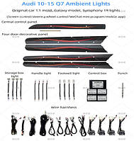 Модельна підсвітка салону Audi Q7 2010-2015