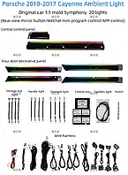 Модельна підсвітка салону Porsche Cayenne 2010-2017