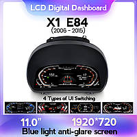 Панель приладів BMW X1 (E84) (2006-2015) CCC, CIC. Цифрова LCD в стилі iDrive 7.0, 8.0