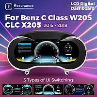 Панель приладів Mercedes-Benz C / GLC Class (W205 / X205) (2015-2018). Цифрова LCD в стилі MBUX
