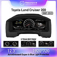 Панель приладів Toyota Land Cruiser 200 (2007-2015). Цифрова LCD панель 12.3"