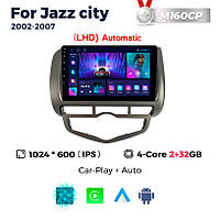 Штатна магнітола Honda Jazz 2, City 4 (2002-2007) M150 (2/32 Гб), HD (1024x600) GPS