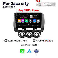 Штатна магнітола Honda Jazz 2, City 4 (2002-2007) M150 (2/32 Гб), HD (1024x600) GPS