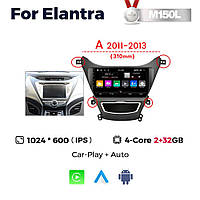 Штатна магнітола Hyundai Elantra (MD) (2011-2013) M160 (2/32 Гб), HD (1024x600) GPS CarPlay
