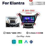 Штатна магнітола Hyundai Elantra (MD) (2014-2016) M160 (2/32 Гб), HD (1024x600) GPS CarPlay