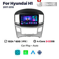 Штатна магнітола Hyundai H-1 (Starex) (2017-2018) M160 (2/32 Гб), HD (1024x600) GPS CarPlay