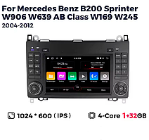 Штатна магнітола Mercedes-Benz Vito (W639), Sprinter (W906), A-Class (W169), B-Class (W245) M100 1/32