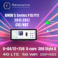 Магнітола DUDU BMW 5 Series F10/F11 6/64, Стиль A (Audi Style), СIC 2011-2012 12.3"