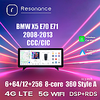 Магнітола DUDU BMW X5 E70 E71 6/64, 2010-2013 CCC, Стиль A (Audi Style) 12.3"