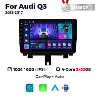 Штатна магнітола Audi Q3 (2011-2018) M160 (2/32 Гб), HD (1024x600) GPS CarPlay