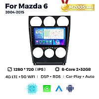 Штатна магнітола Mazda 6 (2002-2008) M200 (2/32 Гб), 2K (2000x1200) QLED, GPS + 4G + CarPlay