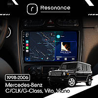 Магнітола Mercedes Benz C/CLK/G-Class, Vito, Viano (2000-2006)  Resonance T100 2/32, 9" IPS (CarPlay)