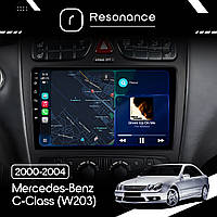 Магнітола Mercedes-Benz C-Class (W203, W209) (2000-2004) (Black) Resonance T100 2/32, 9" IPS (CarPlay)