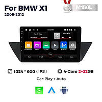 Штатна магнітола BMW X1 (E84) (2009-2012) M160 (2/32 Гб), HD (1024x600) GPS CarPlay