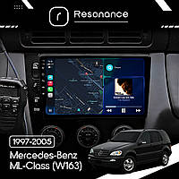 Магнітола Mercedes-Benz ML-Class (W163) (1997-2005) (Клімат-контроль, Black)  Resonance T100 2/32, 9" IPS