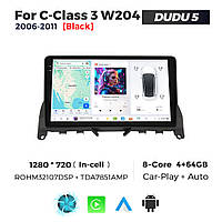 Штатная магнитола Mercedes-Benz C-Class (W204) (2006-2011) DUDU 5, 4/32 (2000x1200) QLED, GPS + 4G + CarPlay