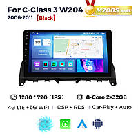Штатна магнітола Mercedes-Benz C-Class (W204) (2006-2011) M200 (2/32 Гб), 2K (2000x1200) QLED, GPS + 4G + CarPlay