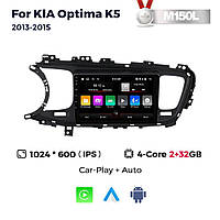 Штатна магнітола Kia Optima 3 (K5) (2013-2015) M100 (1/32 Гб), HD (1280x720) QLED, GPS