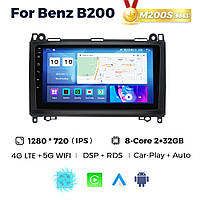 Штатна магнітола Mercedes-Benz Vito (W639), Sprinter (W906), A-Class (W169), B-Class (W245) M200 (2/32 Гб), HD (1280x720) QLED,