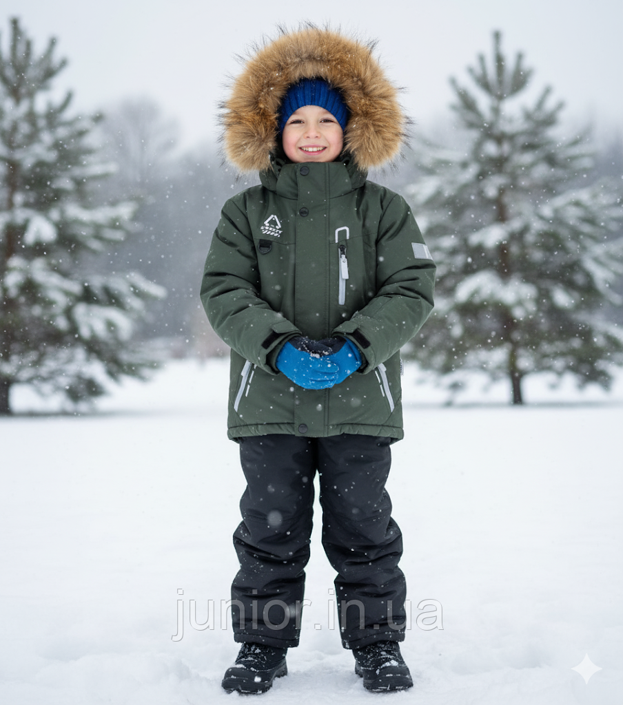 Роздільний зимовий комбінезон Зимний Комплект LRUBY для мальчика  (аналог Reima) для хлопчика (98-122р), фото 1