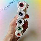 Набір кольорового термопаперу для дитячого фотоапарата моментального друку 57 мм 5 шт: чорний, синій, зелений, оранжевий, червоний, фото 4