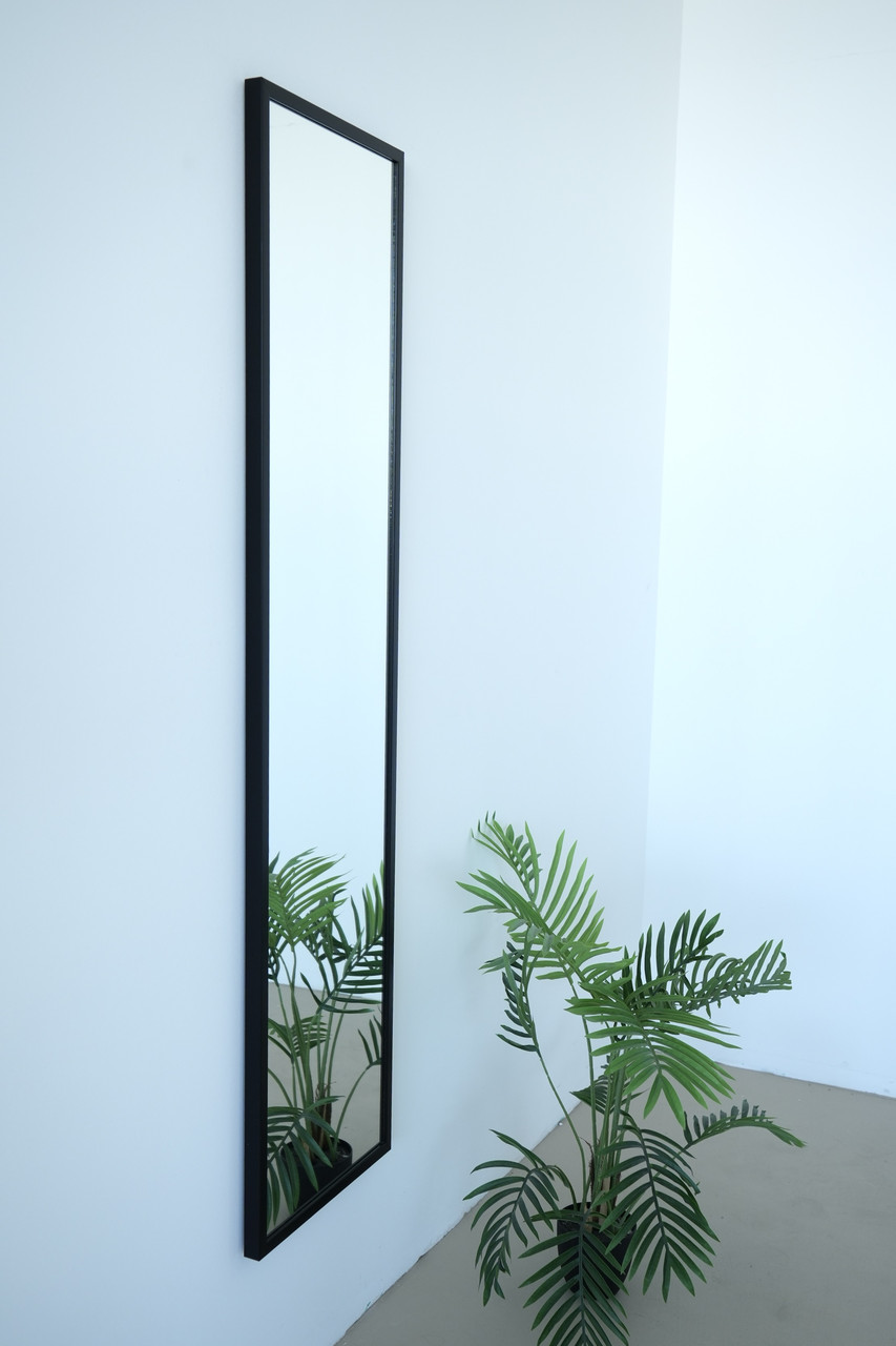 Настінне дзеркало на повний зріст в рамі 165*40 чорне, фото 1