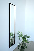 Настінне дзеркало на повний зріст в рамі 165*40 чорне