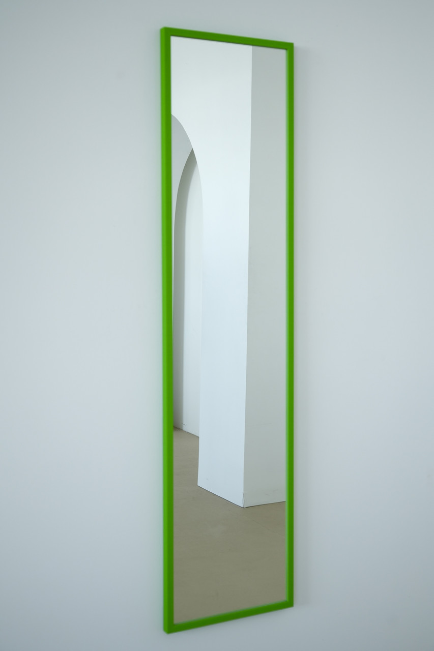 Настінне дзеркало на повний зріст в рамі 165*40 зелене, фото 1