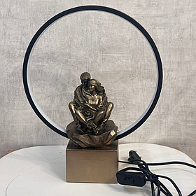 Лампа настільна Закохані 38см, колір - бронза