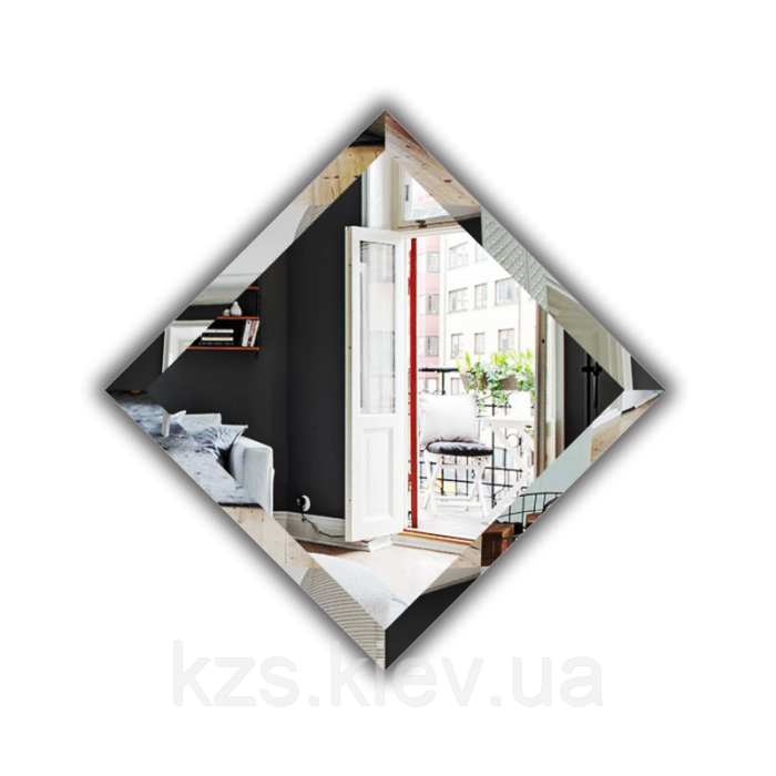 Плитка дзеркальна, фацет 15 мм, 300х300 мм, фото 1