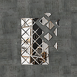 Плитка дзеркальна 300 х 300 мм. з фацетом 15 мм трикутна, фото 2