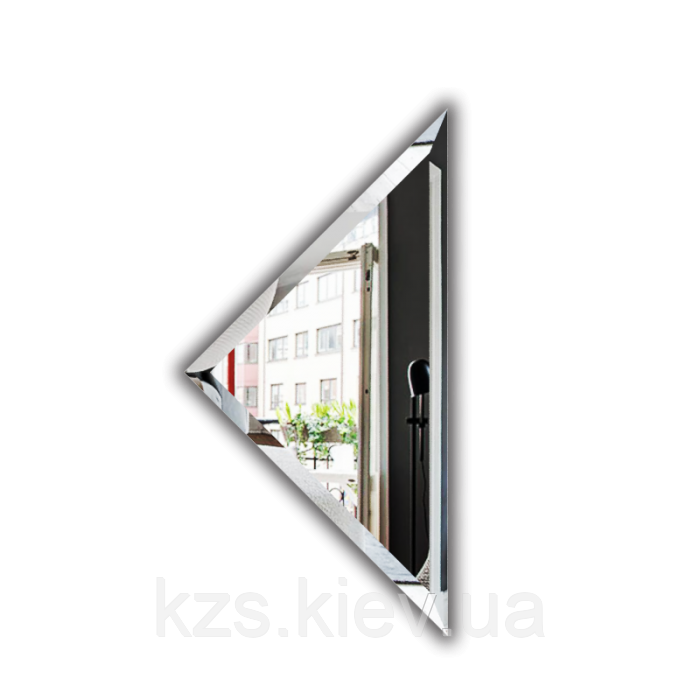 Плитка дзеркальна 300 х 300 мм. з фацетом 15 мм трикутна, фото 1