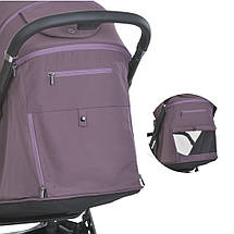 Коляска дитяча прогулянкова EL CAMINO BEYA ME 1127-B Vintage Plum Бордова, фото 3