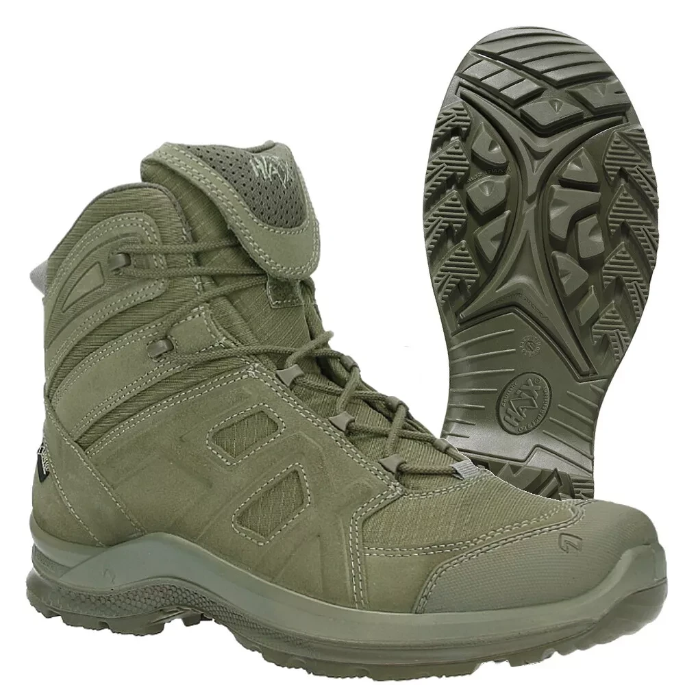 Тактичні військові черевики HAIX Black Eagle Athletic 2.0 V GTX Mid Sage — водонепроникні, Gore-Tex, замша/текстиль