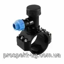 Хомут сідловий 160x25 для врізання під тиском Unidelta ПНД, фото 1