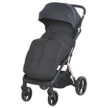 Коляска прогулянкова дитяча EL CAMINO BEYA ME 1127-G Black Leo Чорна, фото 2