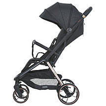 Коляска прогулянкова дитяча EL CAMINO BEYA ME 1127-G Black Leo Чорна, фото 3