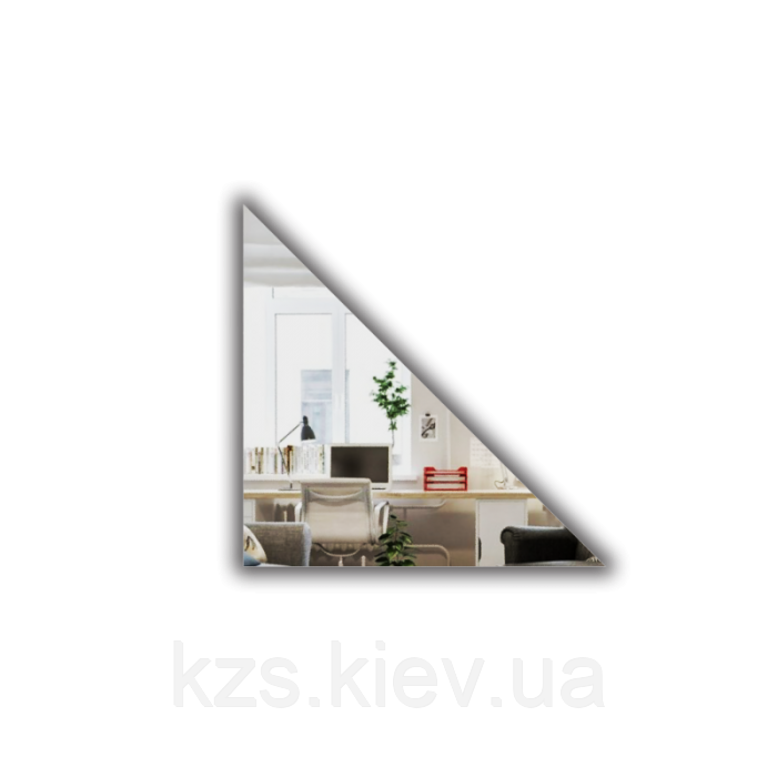 Плитка дзеркальна 150х150 полір.кр. трикутна, фото 1