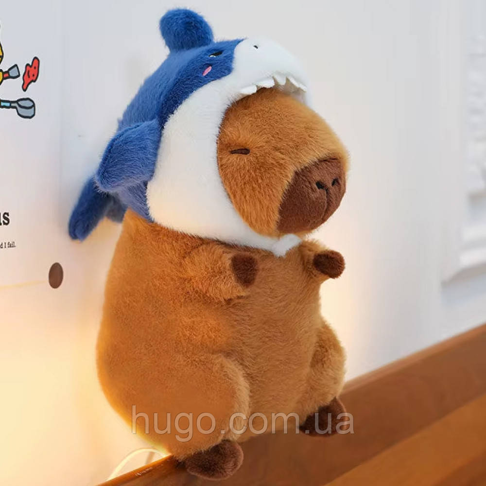 М'яка іграшка Капібара-Акула 30см / Іграшка плюшева / Капібара плюшева / Інтер'єрна іграшка, фото 1