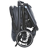 Коляска прогулянкова дитяча EL CAMINO BEYA ME 1127-B Midnight Gray Сіра, фото 9