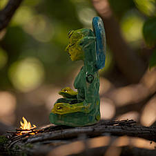 Керамічна фігурка ручної роботи / Статуетка для декору з кераміки, талісман для дому, фото 3