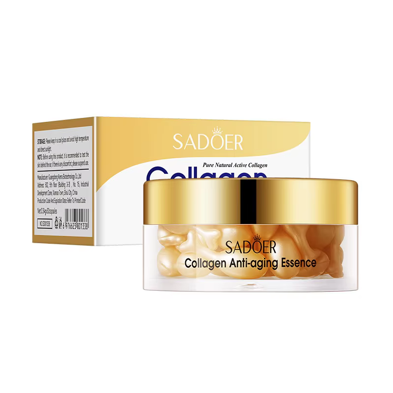Сироватка для обличчя в капсулах SADOER Collagen Multi-Effect антивікова (0,34 г * 30 капсул), фото 1