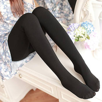 Жіночі колготи на хутрі, розмір 48-56 / Теплі колготки з імітацією капронових / Зимові термоколготки