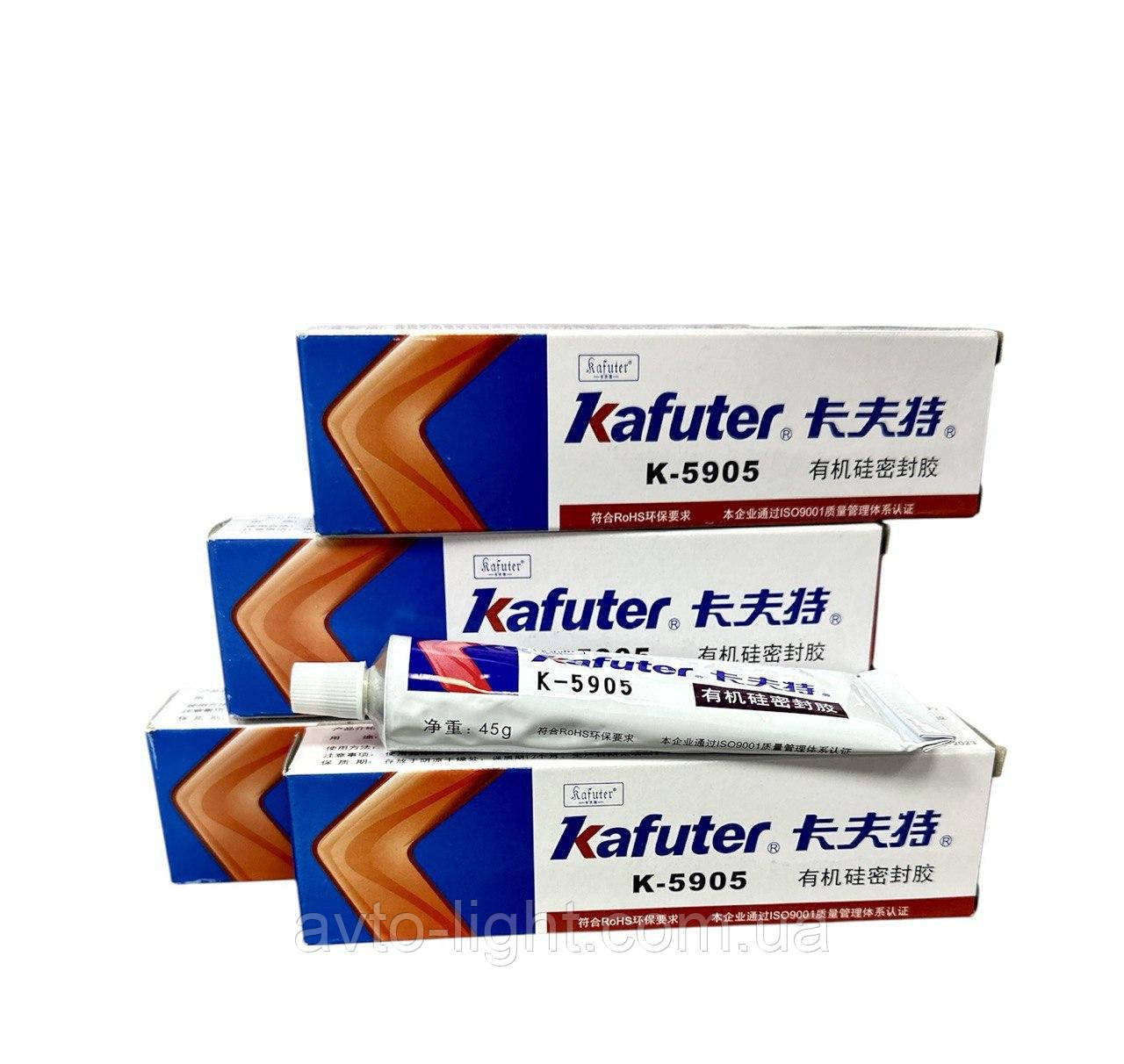 Kafuter K-5905 Професійний термостійкий білий клей герметик для фар, фото 1