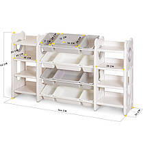 Пластиковий органайзер з ящиками та полицями для дитячих іграшок та речей Mealux Oliver, фото 4