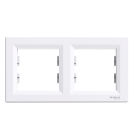 Рамка 2-місцева Білий Asfora Schneider Electric, EPH5800221