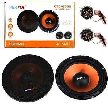 Автомобільна акустика динаміки 6.5" PERVOI CTC-6592 / Автомобільні колонки в машину / Автоакустика