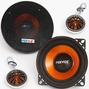 Автомобільна акустика 4" + 2 твітери, PERVOI CTC-4592 / Автомобільні колонки в машину / Динаміки в авто